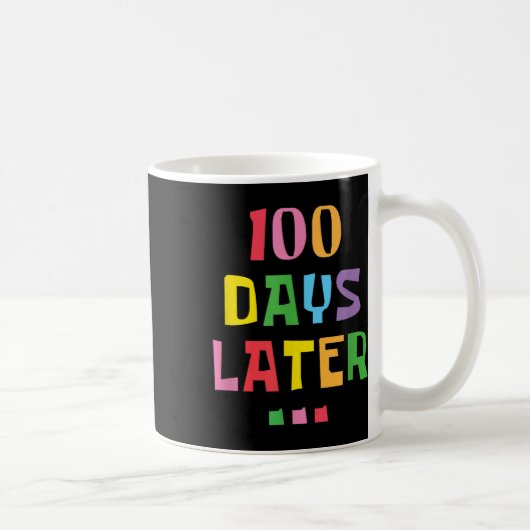 100 dagen later 100ste Dag van de Kinder Schooller Koffiemok (Rechts)