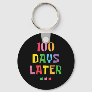 100 dagen later 100ste Dag van de Kinder Schooller Sleutelhanger