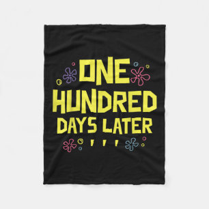 100 dagen later 100ste schooldag Honderd Fleece Deken
