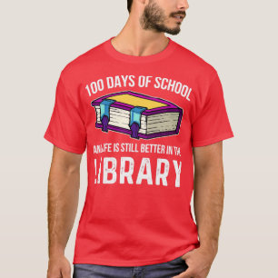 100 dagen leerlingenleraar schoolbibliotheek t-shirt