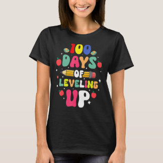 100 dagen Leveling Leerkrachten Kinder Kind Happy T-shirt