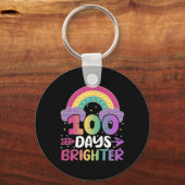 100 dagen lichter Kindergarten Toddler Boy Girl Sleutelhanger (Voorkant)