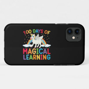 100 dagen magisch leerschool eenhoorn meisjes iPhone 11 hoesje