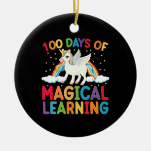 100 dagen magisch leerschool eenhoorn meisjes keramisch ornament