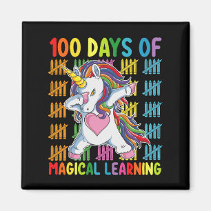 100 Dagen Magisch Leren Eenhoorn School Magneet