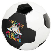 100 dagen Magische leerschool Unicorn Girls Voetbal (Drie kwart)