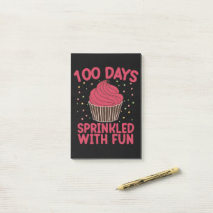 100 dagen met feestelijke spikkels Cupcake scholie Post-it® Notes