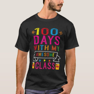 100 dagen met mijn Geweldige klas 100 dagen school T-shirt