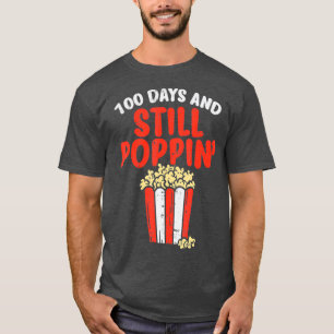 100 dagen nog steeds popcorn 100e dag school t-shirt