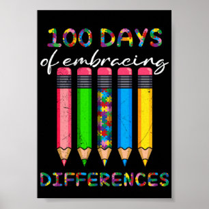 100 dagen omarmen van verschillen autisme poster