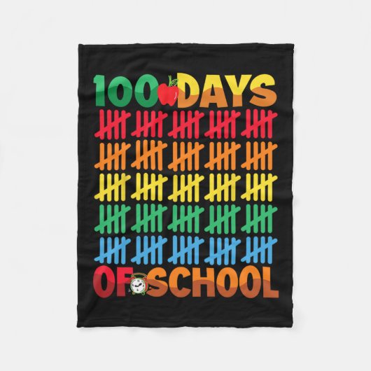 100 dagen op school, 100e schooldag fleece deken (Voorkant)