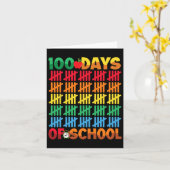 100 dagen op school, 100e schooldag kaart (Gele Bloem)
