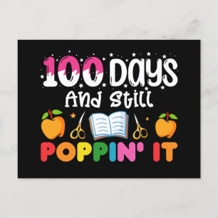 100 dagen op school en nog steeds op school briefkaart