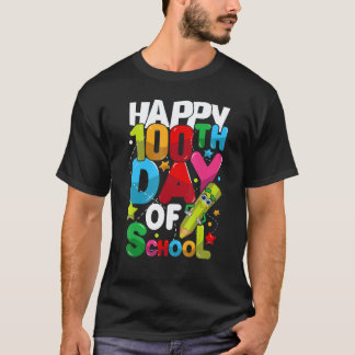 100 DAGEN OP SCHOOL Leraar Student Mannen Vrouwen  T-shirt