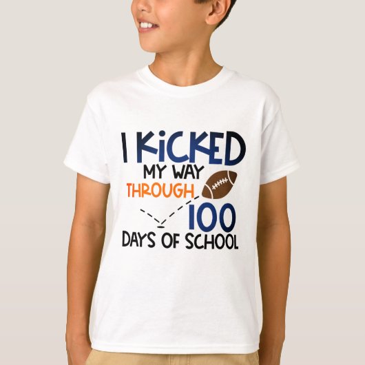 100 dagen op school... t-shirt (Voorkant)