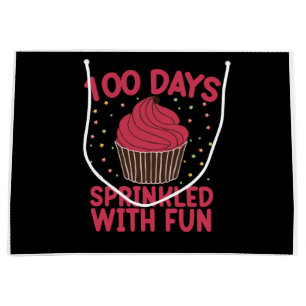 100 Dagen Overgoten Met Plezier Cupcake Schoolmeis Groot Cadeauzakje