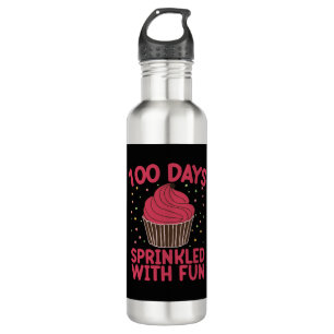 100 Dagen Overgoten Met Plezier Cupcake Schoolmeis Waterfles