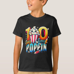 100 dagen poppin plezier popcorn thema terug naar t-shirt