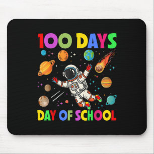 100 dagen ruimteastronaut op school 100e dag muismat