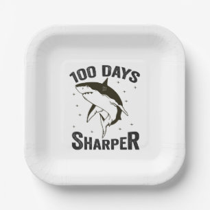 100 dagen scherper grappige 100ste dag van de scho papieren bordje