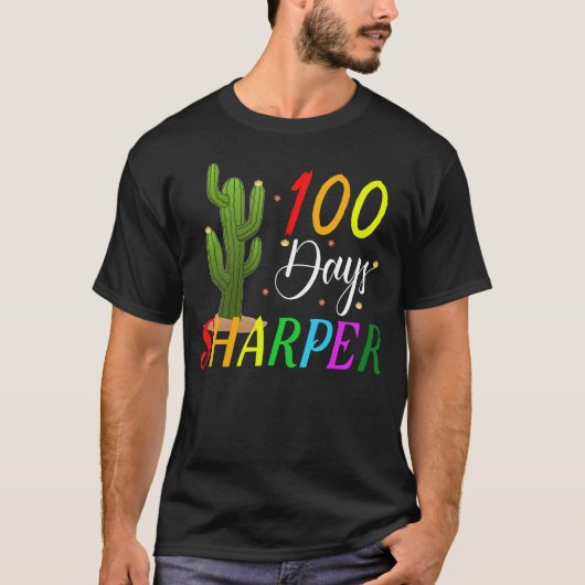100 dagen scherper t-shirt (Voorkant)