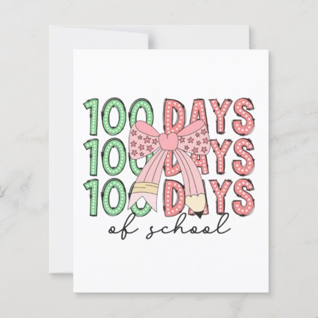 🎉🎀 100 dagen school 🎀📚 (Voorkant)