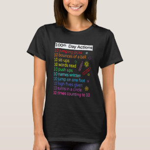 100 Dagen School 100e Activiteiten Leraar Kinderen T-shirt