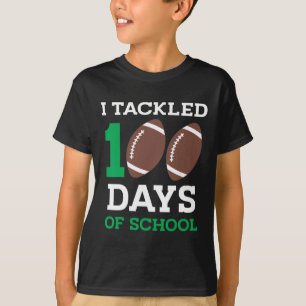 100 dagen school 100e dag Football student T-shirt