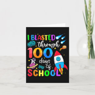 100 dagen school 100e dag lang kaart