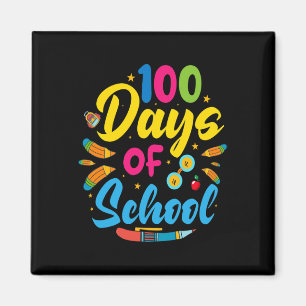 100 dagen school 100e schooldag magneet
