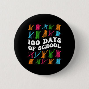 100 dagen school 100ste dag van de school student  ronde button 5,7 cm
