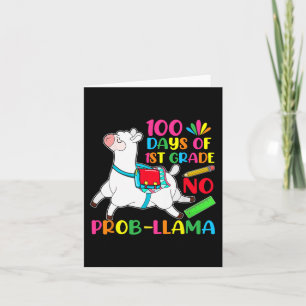100 dagen school 1e klas geen probleem lama kaart
