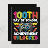 100 dagen school 2025 Uitnodiging (Voorkant / Achterkant)