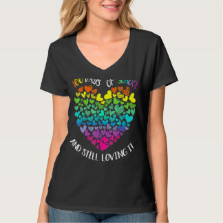 100 dagen school afmaken en nog steeds genieten va t-shirt