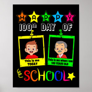 100 dagen school - als ik 100 jaar oud ben poster