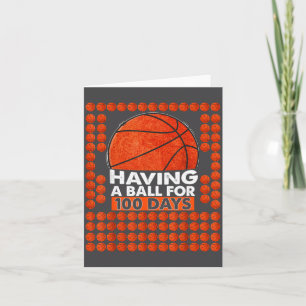 100 dagen school basketbal 100ste dag voor _1 kaart