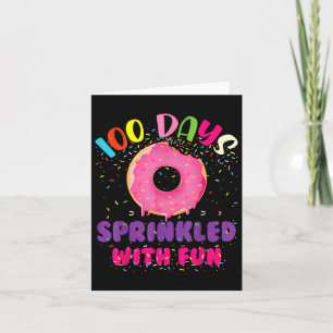 100 dagen school besprenkeld met plezier1 kaart