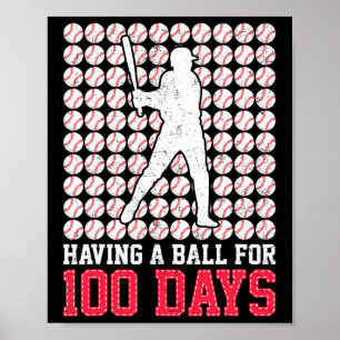 100 dagen school Bysebyll 100e dag Bylls voor jong Poster