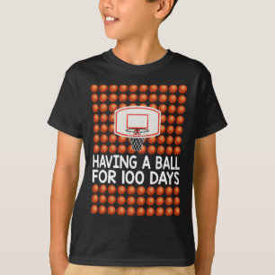 100 dagen school Bysketbyll voor jongens meisjes K T-shirt