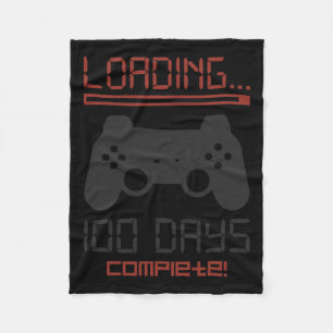 100 dagen school Complete gamer Videospelletjes Fleece Deken