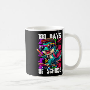 100 dagen school Cool dinosaurus skateboarden  Koffiemok