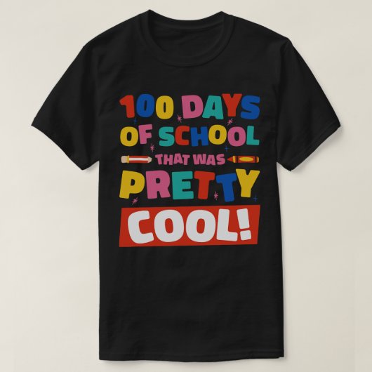 100 dagen school die was t-shirt (Design voorkant)