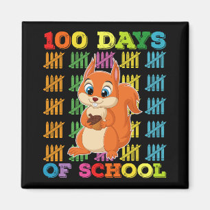 100 dagen school eekhoorn leraar magneet