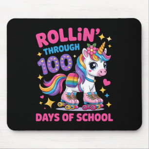 100 Dagen School Eenhoorn 100e Dag Slimme Meisjes Muismat
