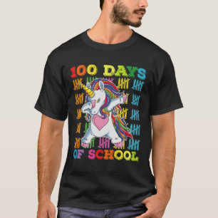 100 dagen school eenhoorn leraar t-shirt