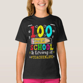 100 dagen school en het leuk vinden t-shirt