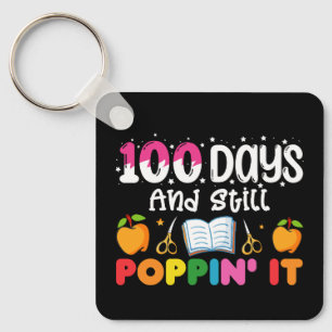 100 dagen school en het nog steeds doen sleutelhanger