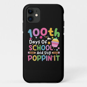 100 dagen school en nog steeds poppin' meisje iPhone 11 hoesje