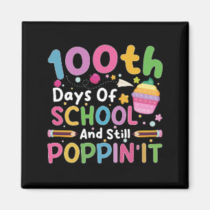 100 dagen school en nog steeds poppin' meisje magneet