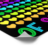 100 dagen school en nog steeds van het houden hart poster (Hoek)